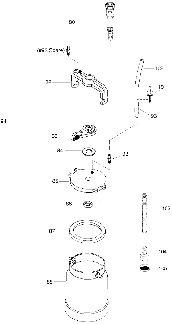 ProFinish 773-140 Quart Cup Assembly